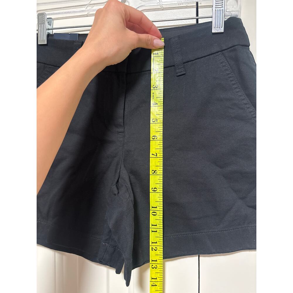 J.Crew Women's Black 5 Inch Cotton Chino Shorts Size 00 NWT - Picture 5 of 9